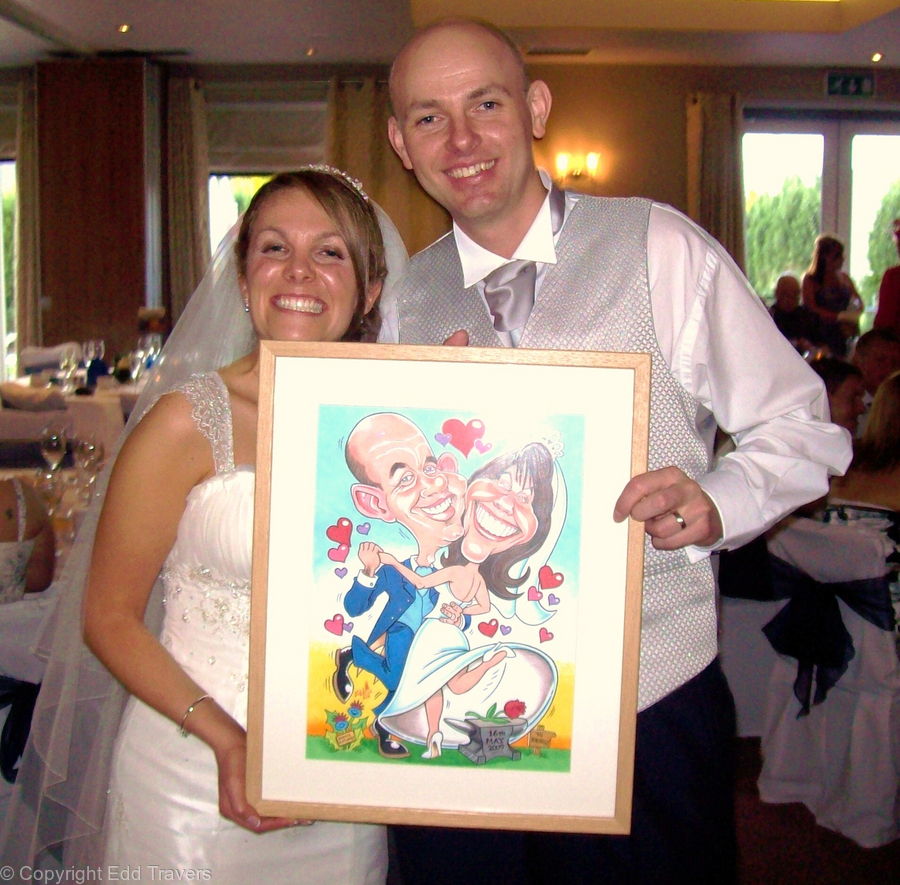 Wedding Day Caricature