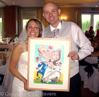 Wedding Day Caricature
