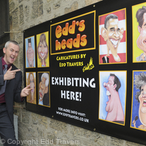 Edd's Heads Exhibition Banner