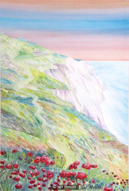 Clifftop Poppies