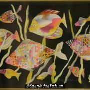 Tropical fish collage
