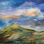 Malvern Hills stormy sky