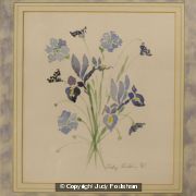 Irises and Cornflowers