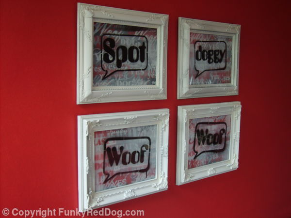 Dog Bubbles in Fancy Frames