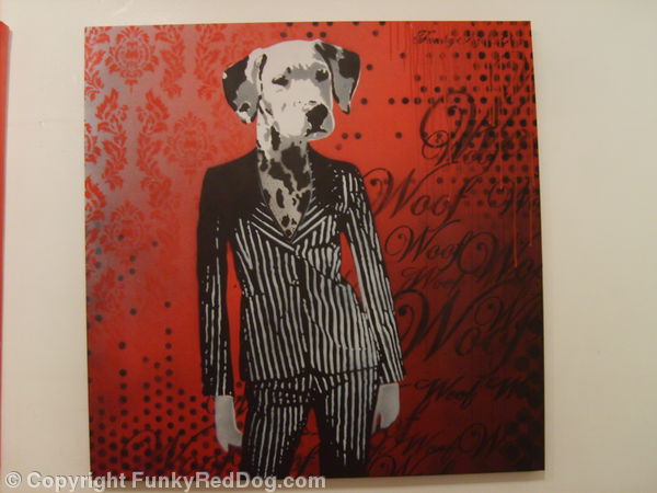 DogGirl in Pinstripe Suit