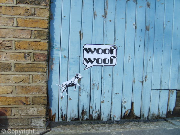 Woof Woof Sticker at Notting Hill Carnival 2007