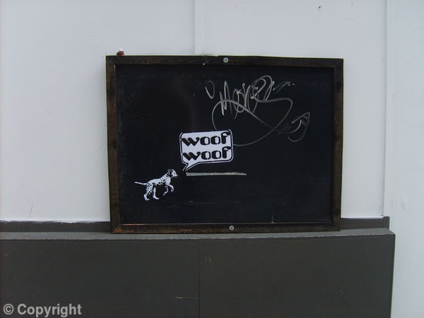 woof woof sticker