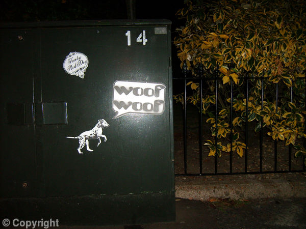 woof woof sticker
