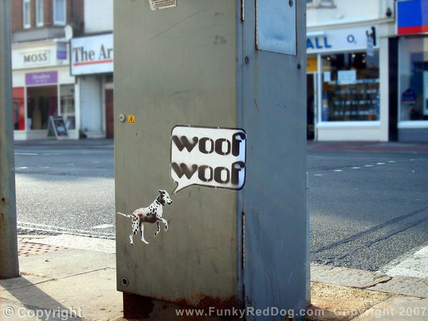 woof woof sticker