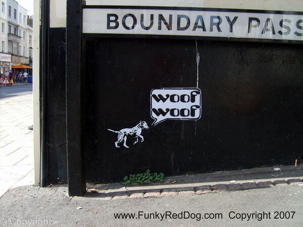 woof woof sticker