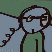 Alien in Headphones