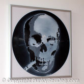Smoking Skull Stencil