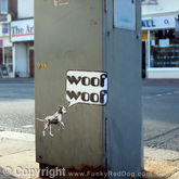 woof woof sticker
