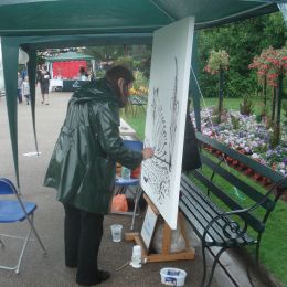 painting at Bristol Zoo