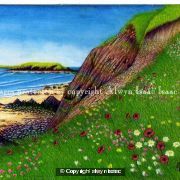 Cliffs and Sea West pembroke West Wales UK